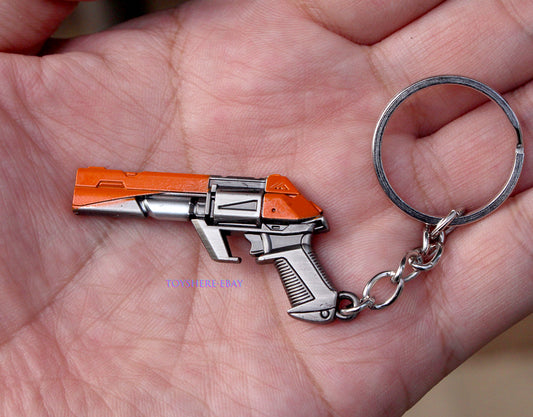 Mini gun VALORANT Electrical Overload Bucky Metal keychain toy 9cm 1/5