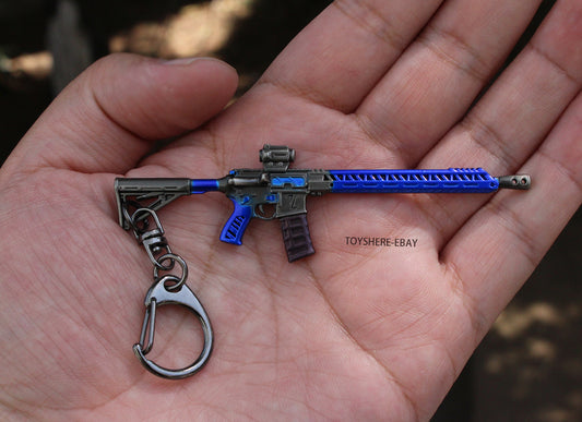 1/12 mini gun M4A3 full metal weapon key chain toy gift 9cm