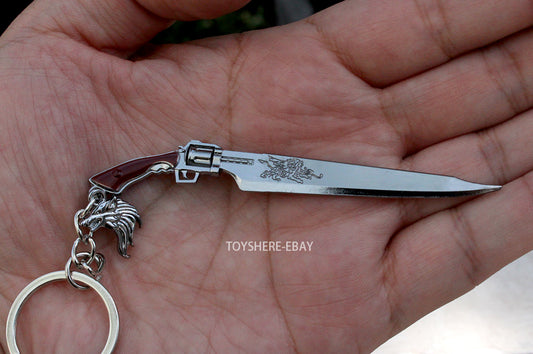 Mini TOY FINAL FANTASY GUN SWORD weapon FF8 keychian gift metal 9cm ファイナルファンタジー