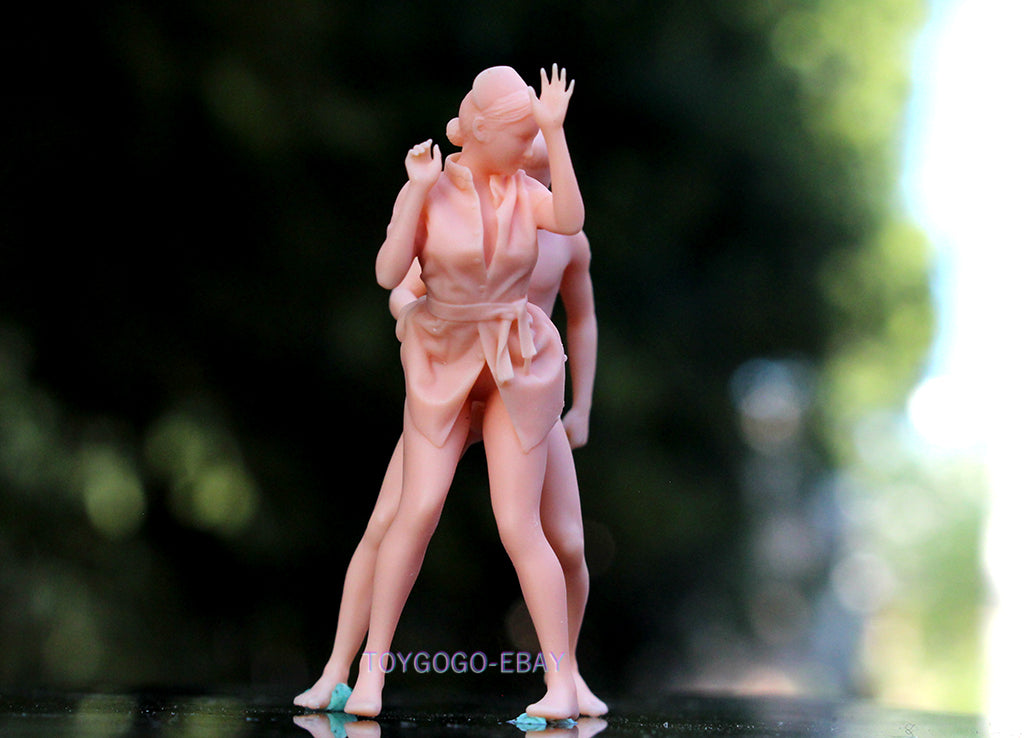 MINIATURE 1/64 1/43 figure unpainted model SEXY girls fit 1:64 car Diorama
