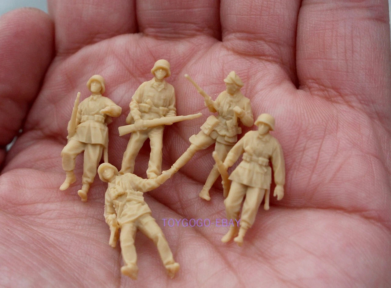 miniture 1/72 1/48 scale WW2 german 5pcs soldiers Militarily battlefild War