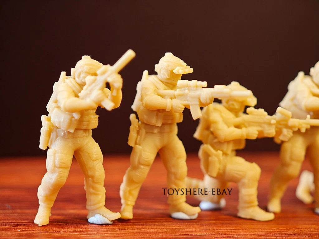 1/72 1/64 figure US Navy SEALs 6pcs soldiers Tactical Gear Poses diorama