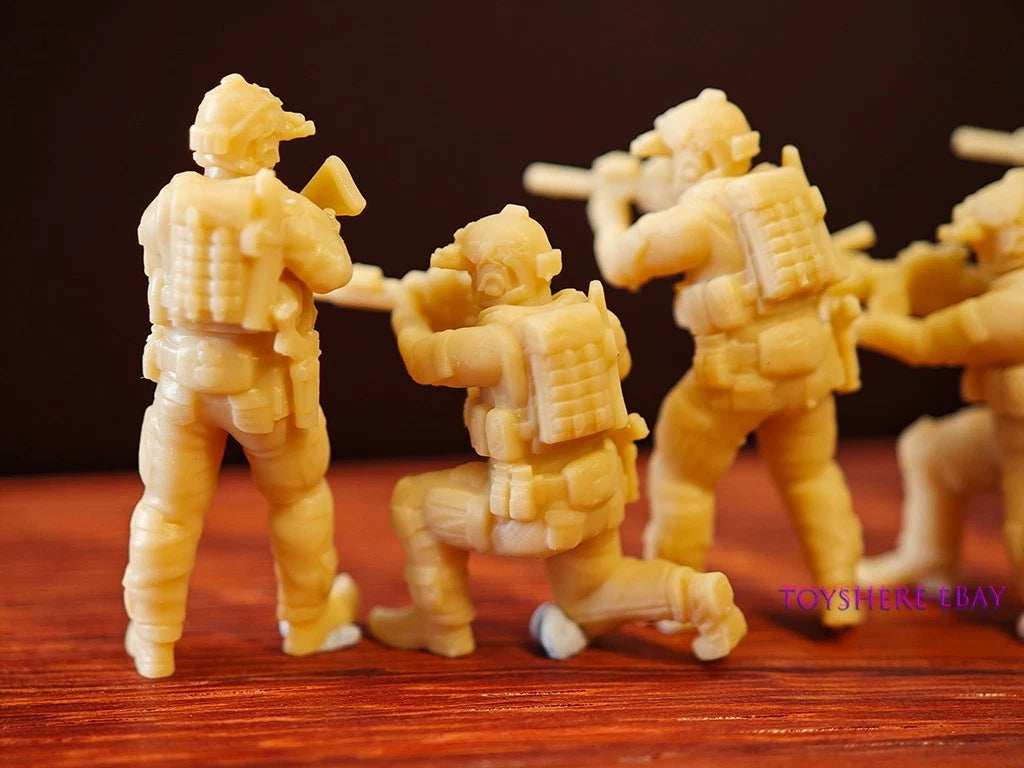 1/72 1/64 figure US Navy SEALs 6pcs soldiers Tactical Gear Poses diorama