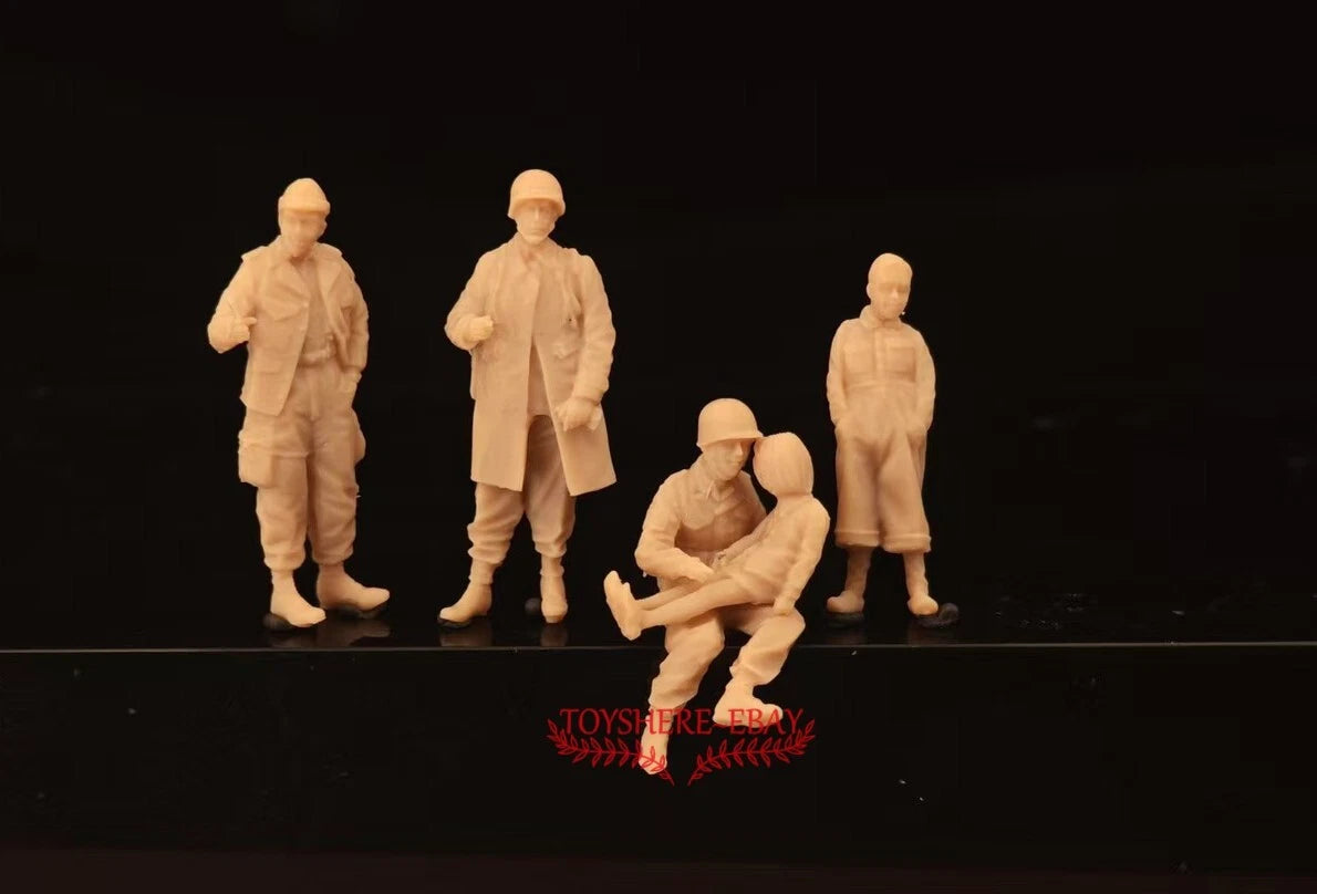 1/72 1/48 FIGURES WW2 KIDS and USA  soldier  Battlefield5 diorama unpainted