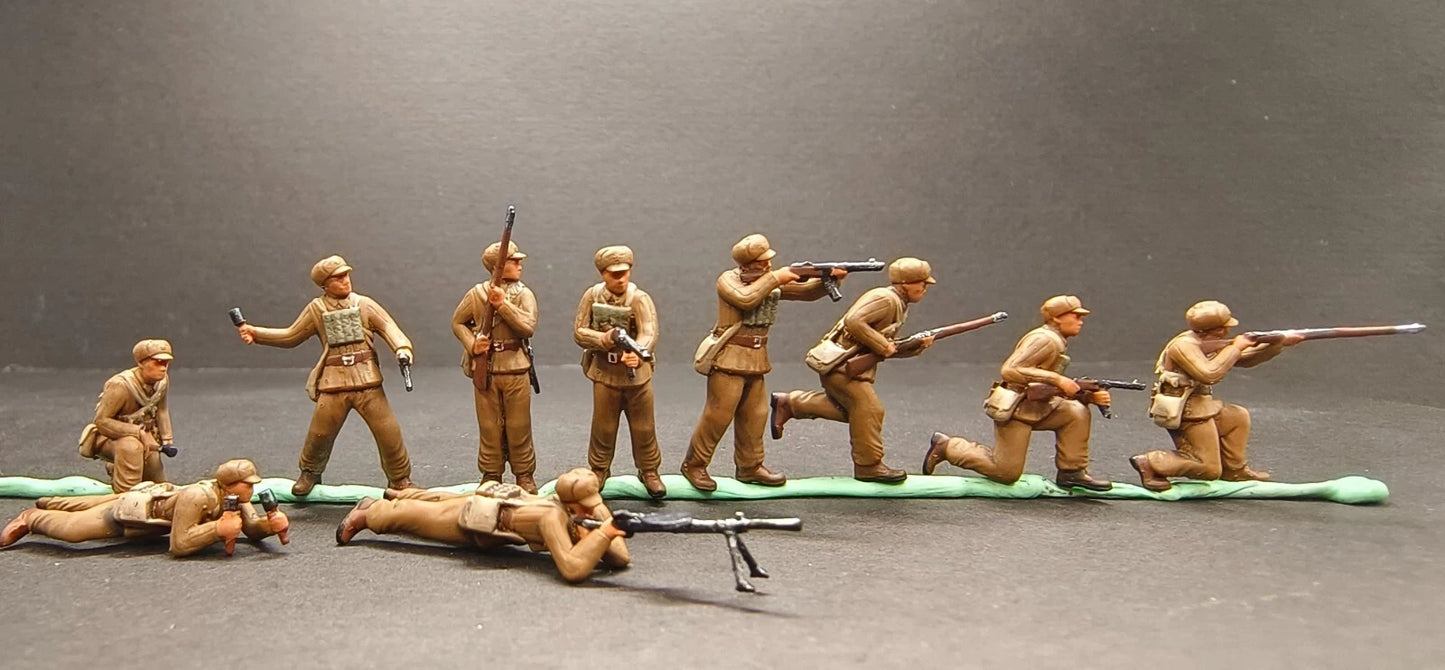 WW2 1/72 tank 1:72 CHINA soldiers in  Korean War Diorama totalwar 3D PRINT