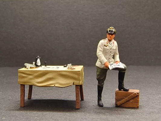 WW2 1/72 tank 1:72 Germany Commander Rommel of the North African Battlefield Diorama