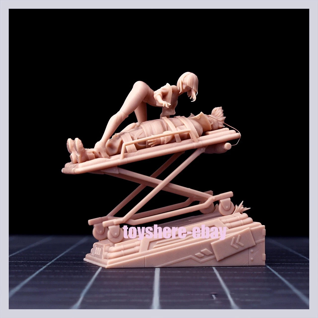1/64 Cyberpunk  Lucy's David Rescue Scene Diorama Set unpainted model